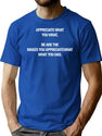 Appreciate What You What Bootleg Graphic T-Shirt - Blue