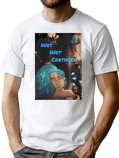 Aqua Bleached Bootleg Rap Tee Bootleg Graphic T-Shirt - Black
