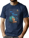 Aqua Bootleg Rap Tee Bootleg Graphic T-Shirt - Navy