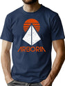 Arboria Institute (VintageDistressed) Classic Premium Heavyweight Cotton T-Shirt - Navy
