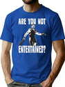 Are You Not Entertained Premium Heavyweight Cotton T-Shirt - Blue