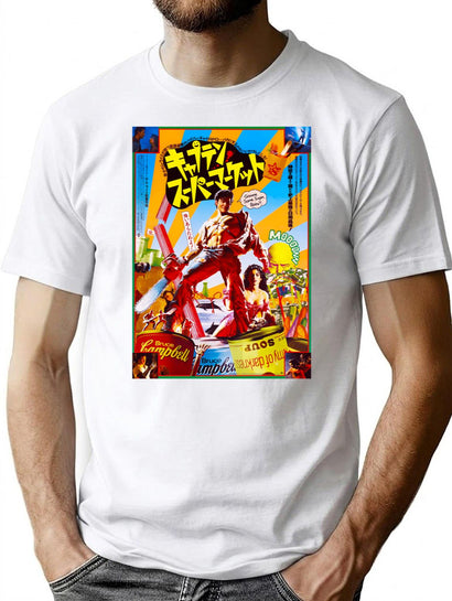 Army Of Darkness Evil Dead Japanese Movie Poster T-Shirt for Men & Women, T-Shirts Graphic Tee - Black