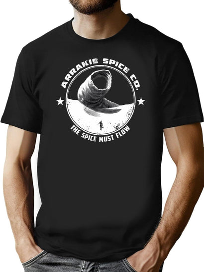 Arrakis Spice Company T-Shirt for Men & Women, T-Shirts Graphic Tee - Black