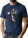 Art Crispies - Art The Clown (Digital Stained Glass) T-Shirt for Men & Women, T-Shirts Graphic Tee - Navy