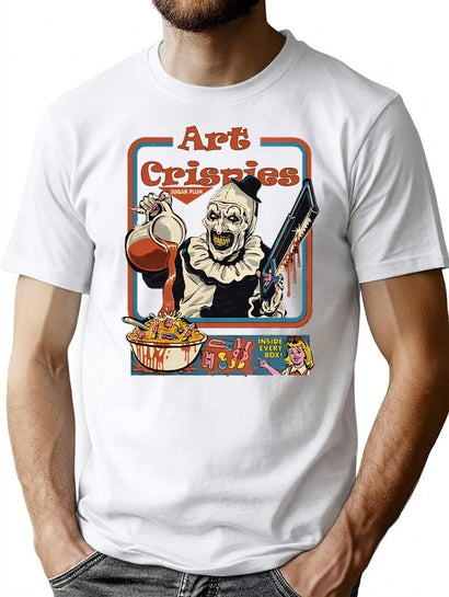 Art Crispies T-Shirt for Men & Women, T-Shirts Graphic Tee - Black