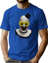Art Evil Smile T-Shirt for Men & Women, T-Shirts Graphic Tee - Blue