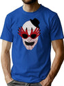 Art Red Glasses T-Shirt for Men & Women, T-Shirts Graphic Tee - Blue