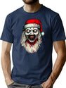 Art The Claus - Horror Christmas Clown T-Shirt for Men & Women, T-Shirts Graphic Tee - Navy