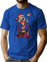 Art The Claus - Tim Burton Style T-Shirt for Men & Women, T-Shirts Graphic Tee - Blue