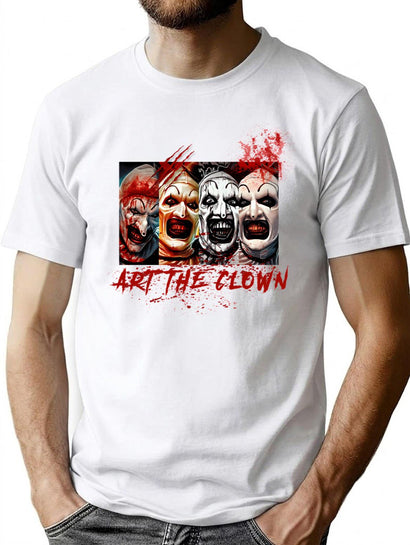 Art The Clown Bloody Vintage T-Shirt for Men & Women, T-Shirts Graphic Tee - Black