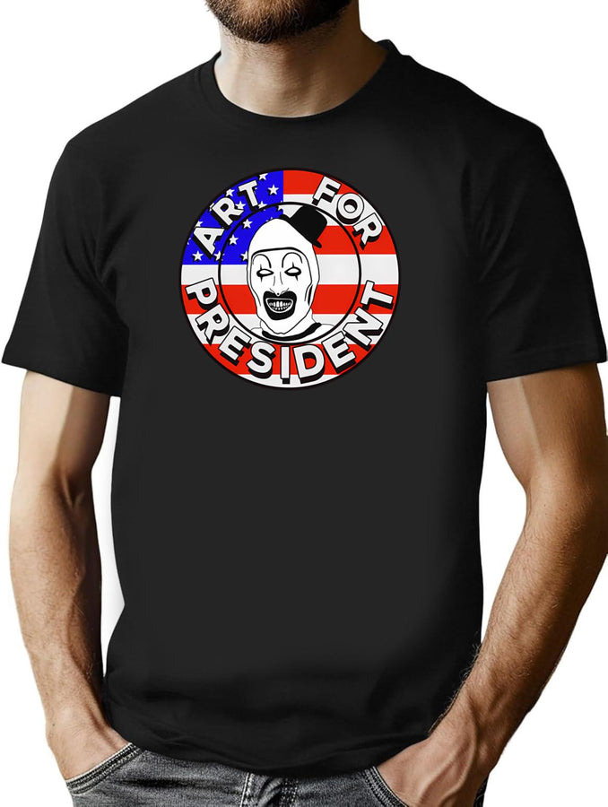 Art The Clown For President Terrifier T-Shirt for Men & Women, T-Shirts Graphic Tee - Black