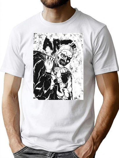 Art The Clown From The Film Terrifier T-Shirt for Men & Women, T-Shirts Graphic Tee - Black