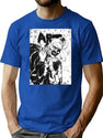 Art The Clown From The Film Terrifier T-Shirt for Men & Women, T-Shirts Graphic Tee - Blue