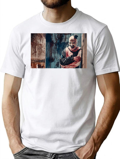 Art The Clown Grinning - Terrifier (3) T-Shirt for Men & Women, T-Shirts Graphic Tee - Black