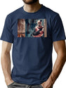 Art The Clown Grinning - Terrifier (3) T-Shirt for Men & Women, T-Shirts Graphic Tee - Navy