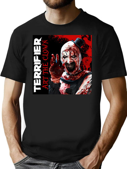 Art The Clown Halloween Horror T-Shirt for Men & Women, T-Shirts Graphic Tee - Black