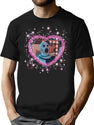 Art The Clown Heart Frame T-Shirt for Men & Women, T-Shirts Graphic Tee - Black