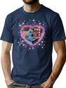 Art The Clown Heart Frame T-Shirt for Men & Women, T-Shirts Graphic Tee - Navy