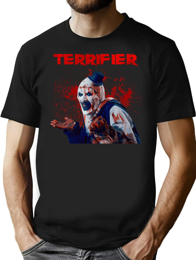 Art The Clown Horror Halloween T-Shirt for Men & Women, T-Shirts Graphic Tee - Black