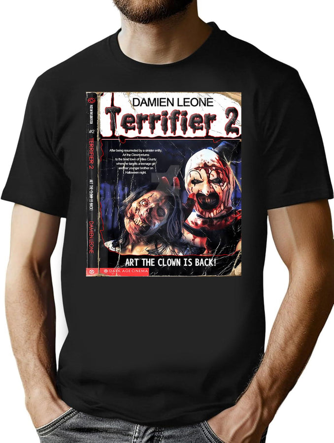 Art The Clown Is Back T-Shirt for Men & Women, T-Shirts Graphic Tee - Black