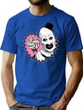 Art The Clown Lollipop (Dark Version) T-Shirt for Men & Women, T-Shirts Graphic Tee - Blue