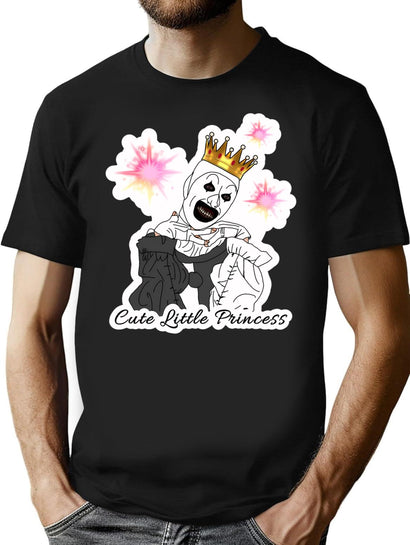 Art The Clown Princess T-Shirt for Men & Women, T-Shirts Graphic Tee - Black