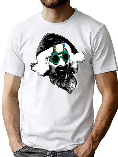 Art The Clown Santa Claus T-Shirt for Men & Women, T-Shirts Graphic Tee - Black