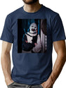 Art The Clown Says Cheeese T-Shirt for Men & Women, T-Shirts Graphic Tee - Navy