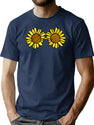 Art The Clown - Sunflower Sunglasses (Digital Stained Glass) T-Shirt for Men & Women, T-Shirts Graphic Tee - Navy