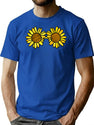 Art The Clown - Sunflower Sunglasses (Digital Stained Glass) T-Shirt for Men & Women, T-Shirts Graphic Tee - Blue