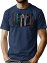 Art The Clown Sunglasses - Terrifier 2 Flower Sunglasses T-Shirt for Men & Women, T-Shirts Graphic Tee - Navy