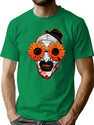 Art The Clown Terrifier 2 Sunflower Sunglasses Horror T-Shirt for Men & Women, T-Shirts Graphic Tee - Green