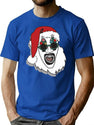 Art The Clown Terrifier 3 Santa T-Shirt for Men & Women, T-Shirts Graphic Tee - Blue
