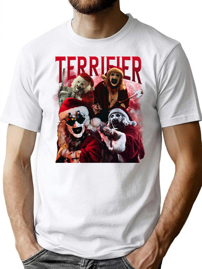 Art The Clown Terrifier Christmas T-Shirt for Men & Women, T-Shirts Graphic Tee - Black