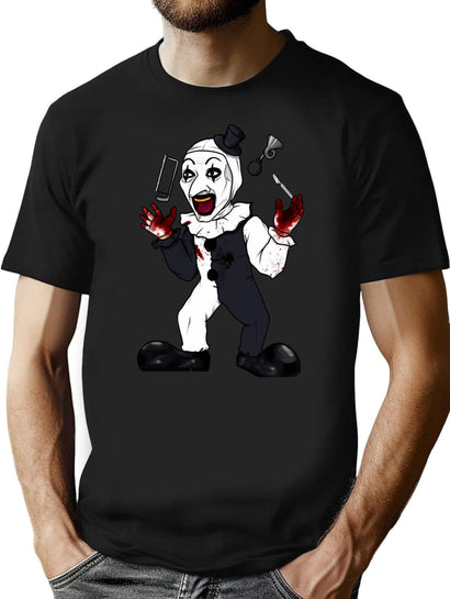 Art The Clown Terrifier (5) T-Shirt for Men & Women, T-Shirts Graphic Tee - Black