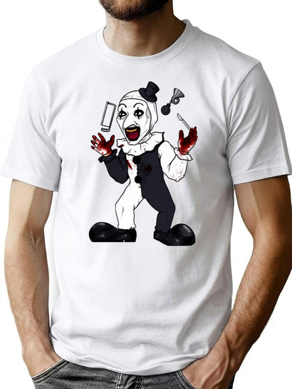 Art The Clown Terrifier (5) T-Shirt for Men & Women, T-Shirts Graphic Tee - Black