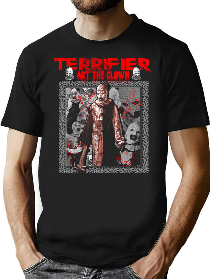 Art The Clown Terrifier (6) T-Shirt for Men & Women, T-Shirts Graphic Tee - Black