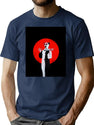 Art The Clown The Creepy Happy For U T-Shirt for Men & Women, T-Shirts Graphic Tee - Navy