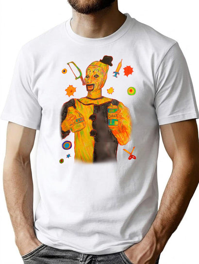 Art The Clown Traditional Artwork T-Shirt for Men & Women, T-Shirts Graphic Tee - Black