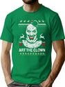 Art The Clown Ugly Christmas T-Shirt for Men & Women, T-Shirts Graphic Tee - Green