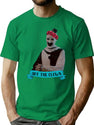 Art The Clown Wearing A Flower Crown T-Shirt for Men & Women, T-Shirts Graphic Tee - Green