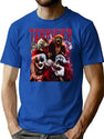 Art The Clowns Terrifiers Christmas T-Shirt for Men & Women, T-Shirts Graphic Tee - Blue