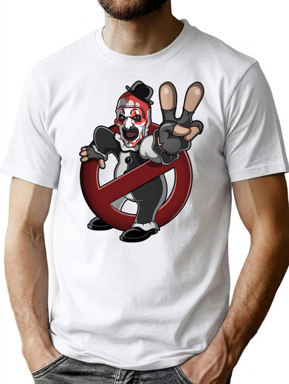 Artbusters Terrifier Movie Halloween T-Shirt for Men & Women, T-Shirts Graphic Tee - Black