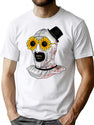 Artsy Clown Sunnies T-Shirt for Men & Women, T-Shirts Graphic Tee - White