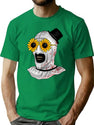 Artsy Clown Sunnies T-Shirt for Men & Women, T-Shirts Graphic Tee - Green