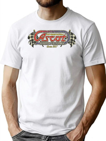 Ascot Speedway 1957 Long T-Shirt T-Shirt for Men & Women, T-Shirts Graphic Tee - Black