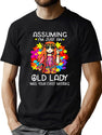 Assuming I'M Just An Old Lady Was Your First Mistake Hippie (1) T-Shirt for Men & Women, T-Shirts Graphic Tee - Green