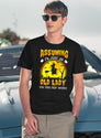 Assuming Im Just An Old Lady Funny Witch Halloween T-Shirt for Men & Women, T-Shirts Graphic Tee - Navy