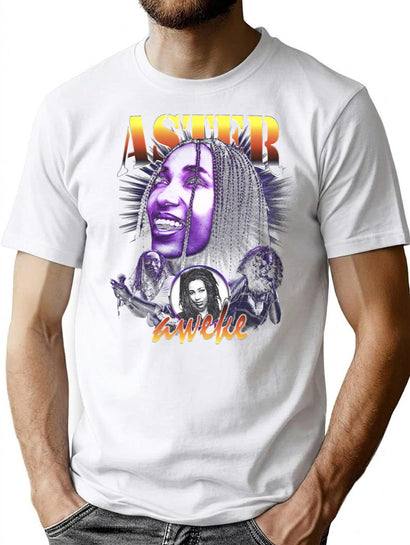 Aster Aweke Bootleg Graphic T-Shirt - Black