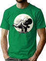 Astronaut Skateboarding T-Shirt for Men & Women, T-Shirts Graphic Tee - Green